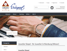 Tablet Screenshot of juwelier-nienburg.de